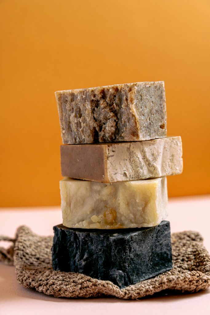 “Luxury soaps for sensitive skin with chamomile and shea butter”